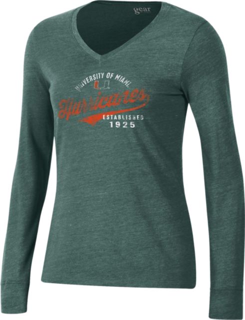 University of Miami Women's Hurricanes Long Sleeve T-Shirt