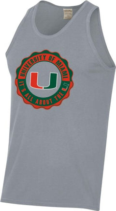 Miami Hurricanes Comfort Wash Garment Dyed Tank Top