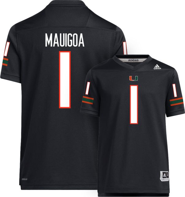 Miami Football adidas Youth Replica Jersey #1 F MAUIGOA