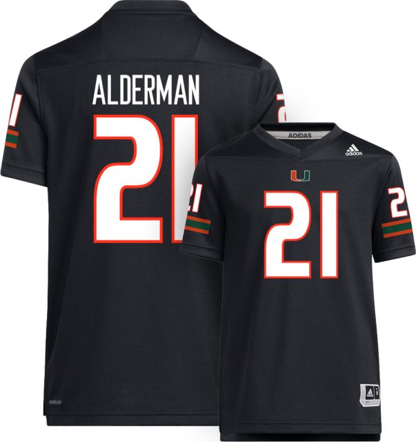 Miami Football adidas Youth Replica Jersey #21 J ALDERMAN