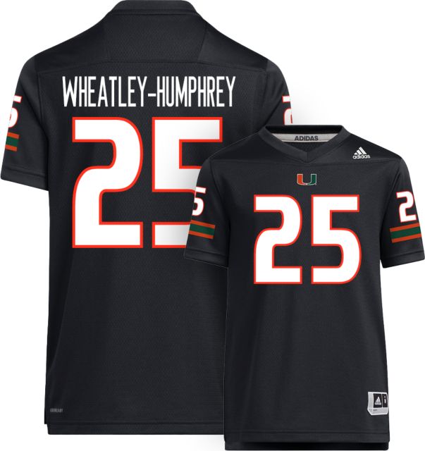 Miami Football adidas Youth Replica Jersey #25 W-HUMPHREY