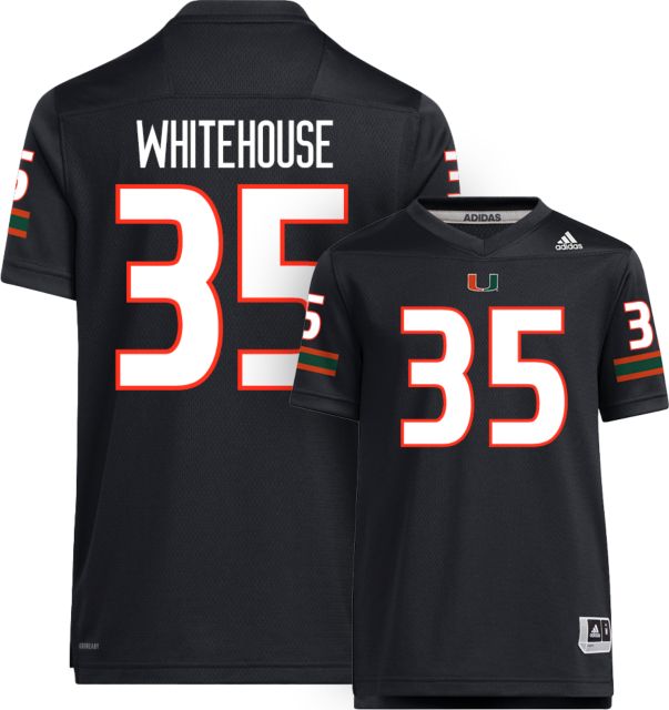 Miami Football adidas Youth Replica Jersey #35 J WHITEHOUSE