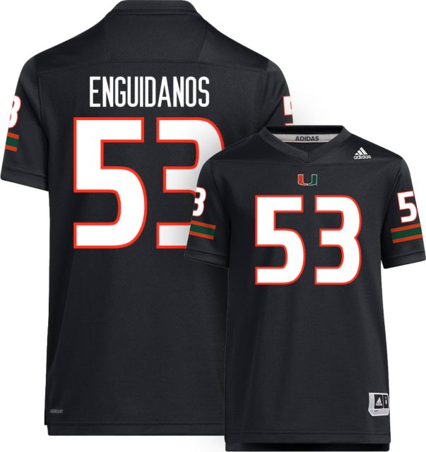 Miami Football adidas Youth Replica Jersey #53 J ENGUIDANOS