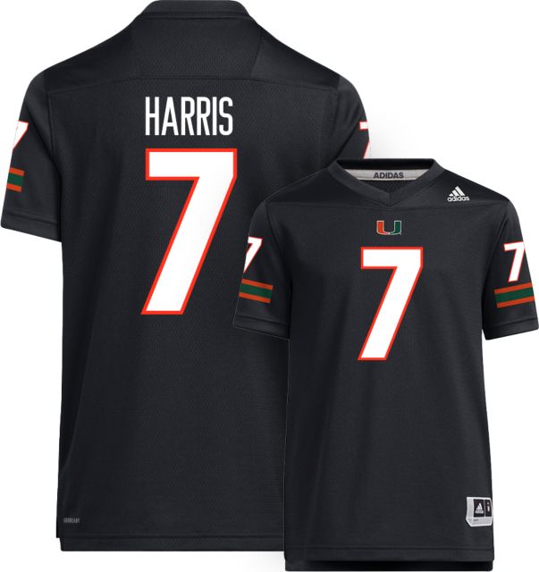 Miami Football adidas Youth Replica Jersey #7 JADEN HARRIS