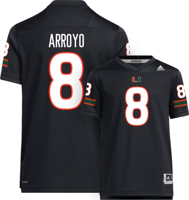 Miami Football adidas Youth Replica Jersey #8 ELIJAH ARROYO