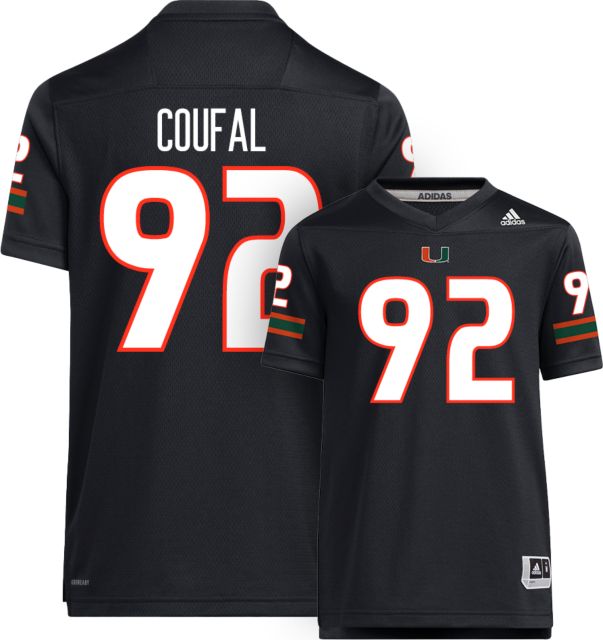 Miami Football adidas Youth Replica Jersey #92 SAM COUFAL
