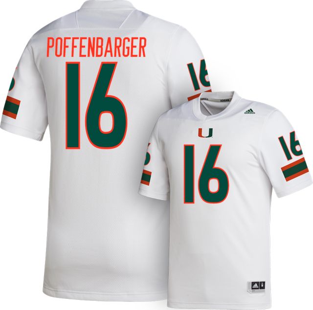 Miami Football adidas Replica Jersey #16 POFFENBARGER