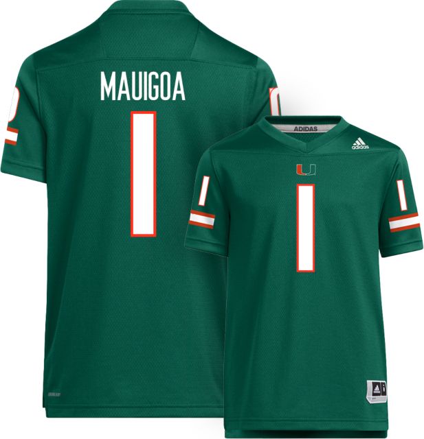 Miami Football adidas Youth Replica Jersey #1 F MAUIGOA