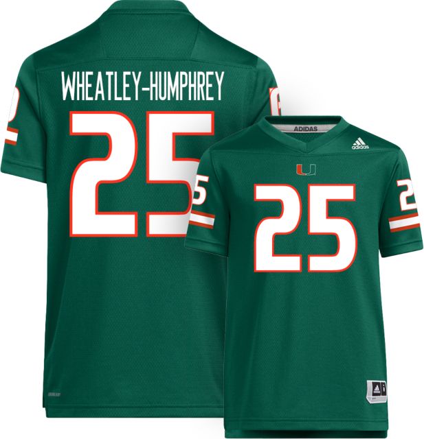 Miami Football adidas Youth Replica Jersey #25 W-HUMPHREY