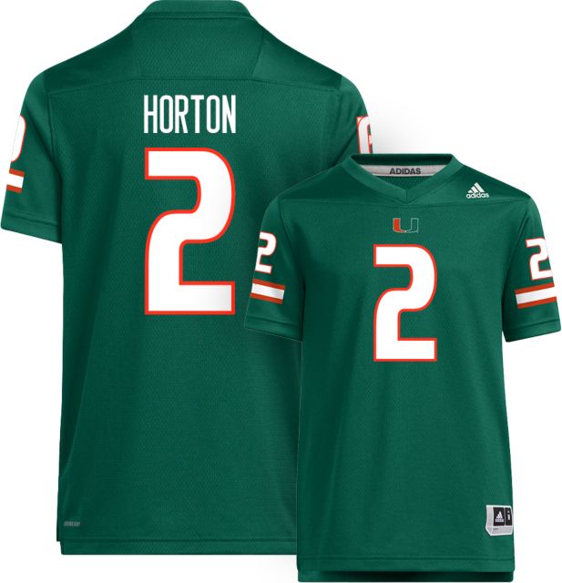 Miami Football adidas Youth Replica Jersey #2 ISAIAH HORTON
