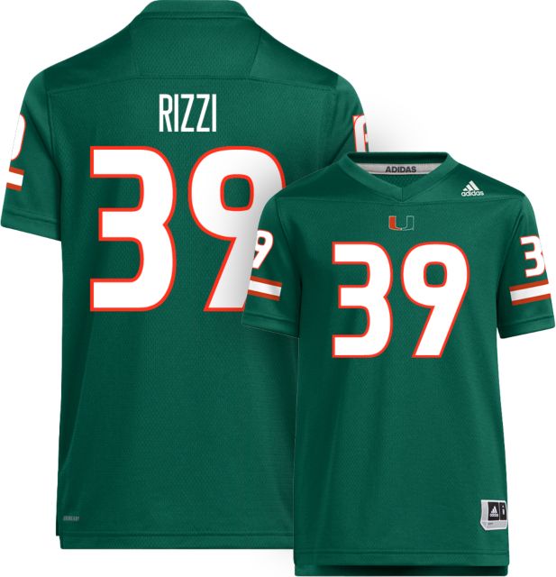 Miami Football adidas Youth Replica Jersey #39 CASEY RIZZI