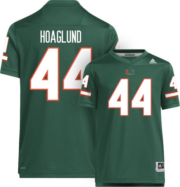 Miami Football adidas Youth Replica Jersey #44 L HOAGLUND