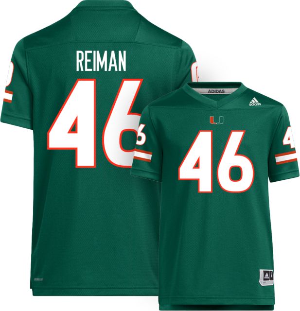 Miami Football adidas Youth Replica Jersey #46 D REIMAN