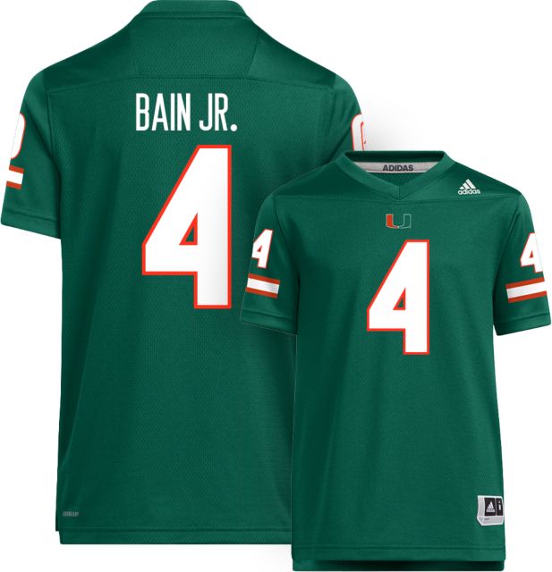 Miami Football adidas Youth Replica Jersey #4 R BAIN JR.