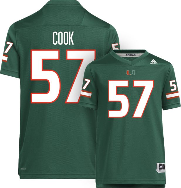 Miami Football Youth Replica Jersey #57 MARLEY COOK