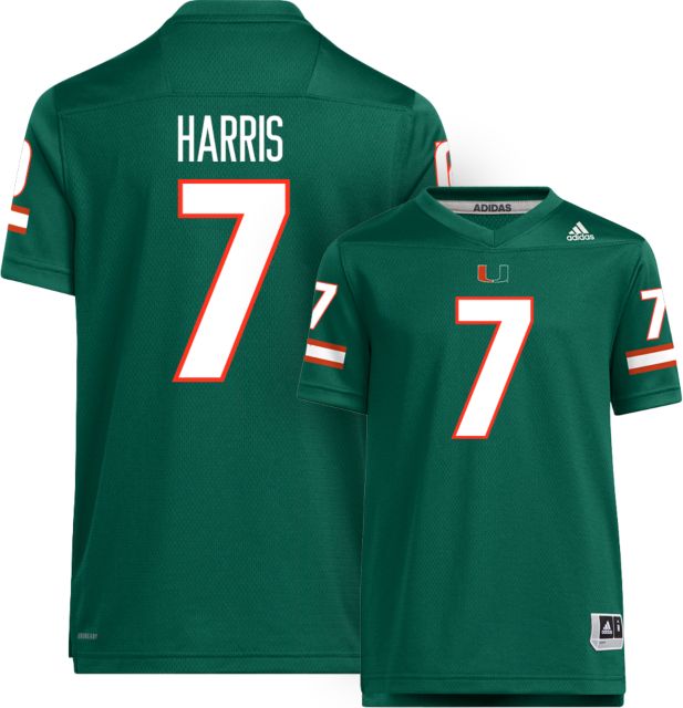 Miami Football adidas Youth Replica Jersey #7 JADEN HARRIS