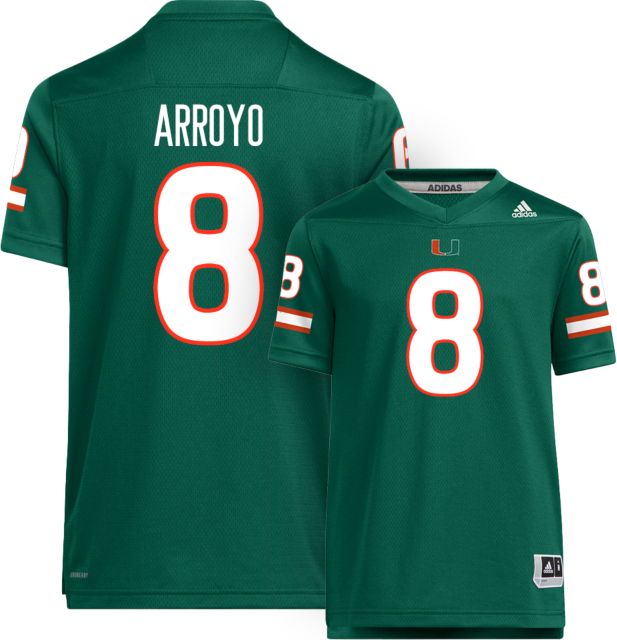 Miami Football adidas Youth Replica Jersey #8 ELIJAH ARROYO