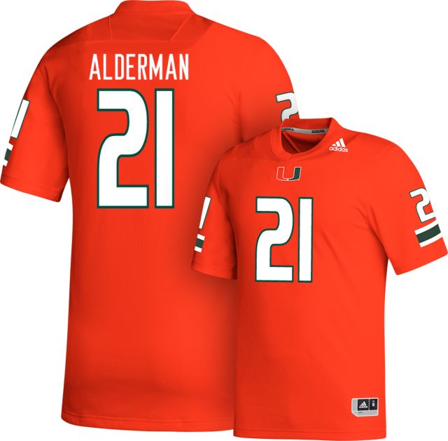 Miami Football adidas Replica Jersey #21 J ALDERMAN