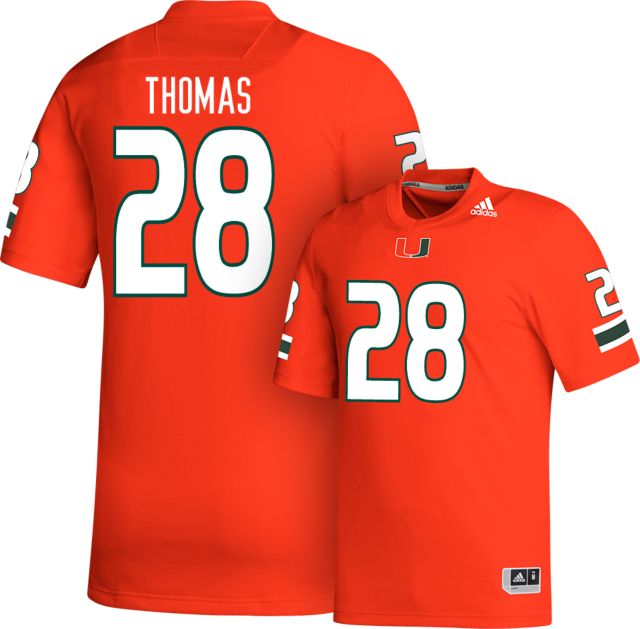 Miami Football adidas Replica Jersey #28 I THOMAS
