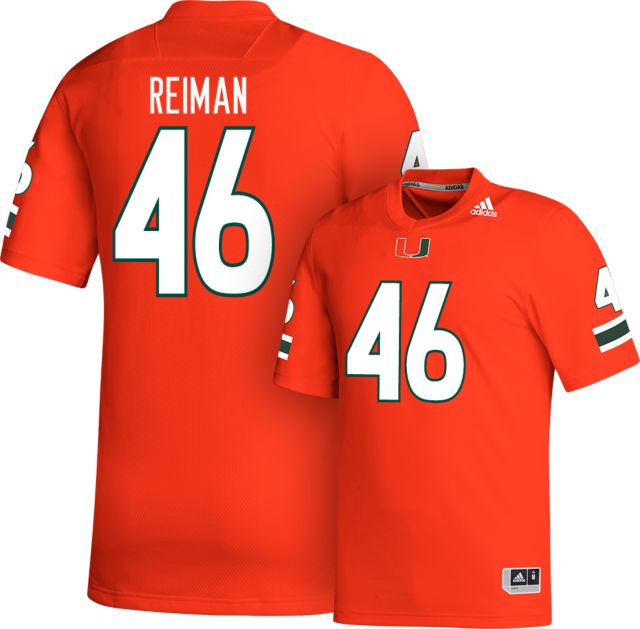 Miami Football adidas Replica Jersey #46 DYLAN REIMAN