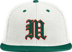 University of Miami Fitted Mesh On Field Baseball Hat