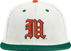 University of Miami Fitted Mesh On Field Baseball Hat