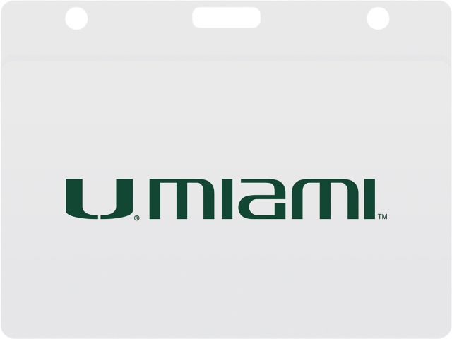 Miami Hurricanes Thumbnotch Card Guard