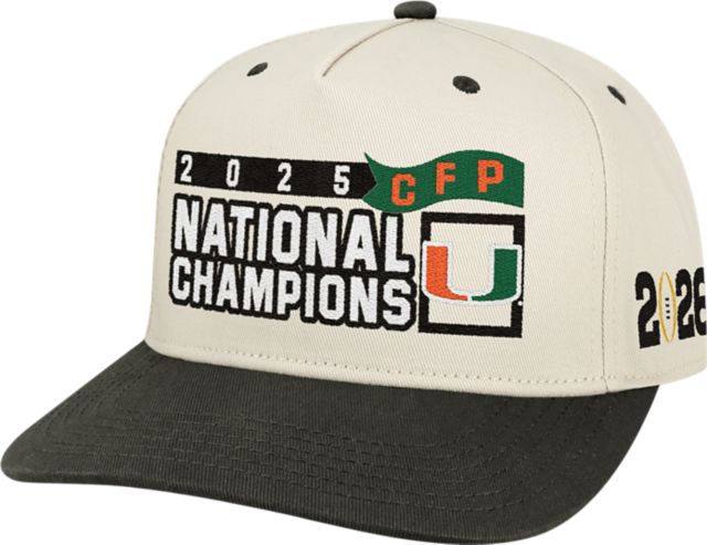 University of Miami Football 2025 National Champions Adjustable Cap