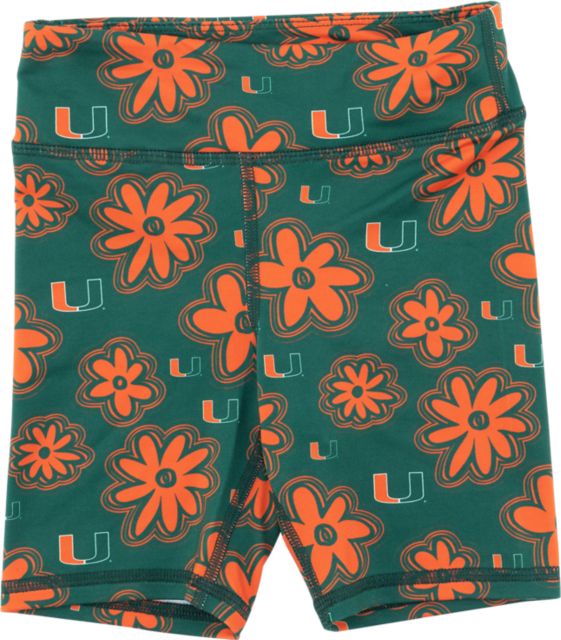 University of Miami Youth Girl's Biker Shorts