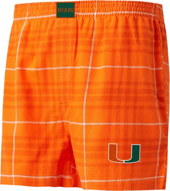 University of Miami Flannel Boxer Shorts