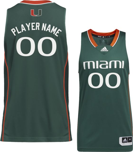 University of Miami Hurricanes Men's Basketball adidas Player Name Replica Jersey