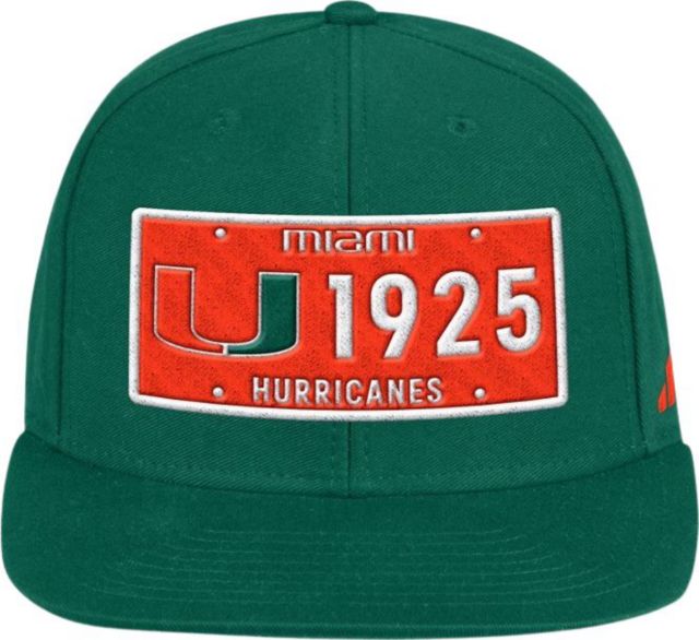 University of Miami Hurricanes Flat Brim Snapback Cap