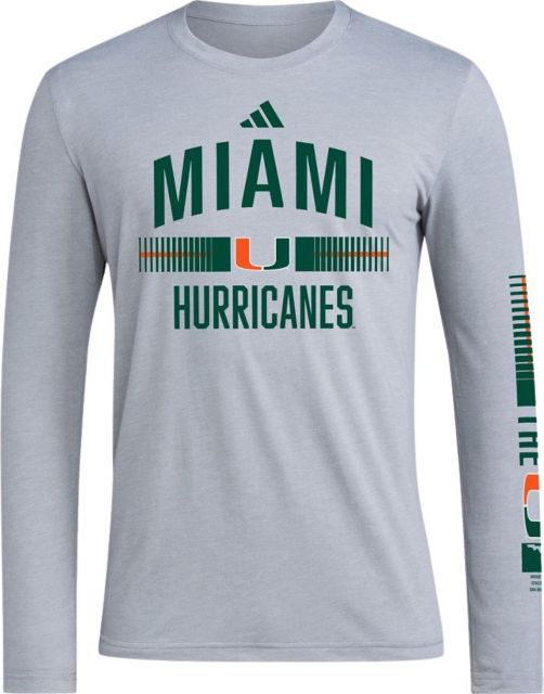 University of Miami Hurricanes Long Sleeve Blend T-Shirt