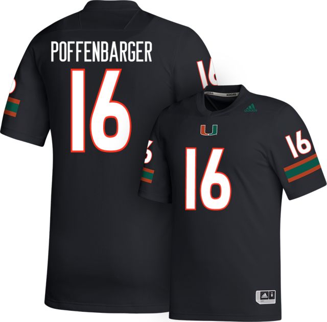 Miami Football adidas Replica Jersey #16 POFFENBARGER