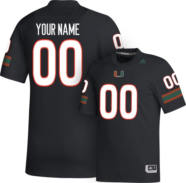 University of Miami Football adidas Custom Jersey