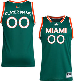 University of Miami Hurricanes Women's Basketball adidas Player Name Replica Jersey