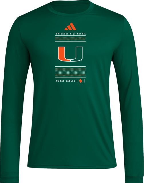 Miami Hurricanes Pregame Locker Long Sleeve T-Shirt