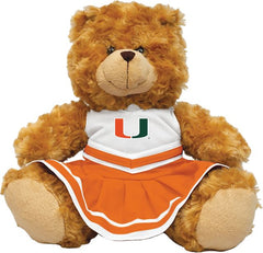 Miami Hurricanes 12'' Cheerleader Bear