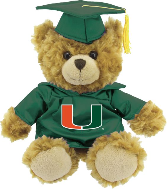 Miami Hurricanes 10'' Graduation Bear