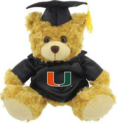 Miami Hurricanes 12'' Graduation Plush Bear - ONLINE ONLY