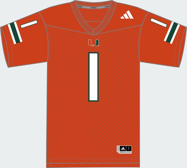 Miami Hurricanes Youth Replica Football Jersey