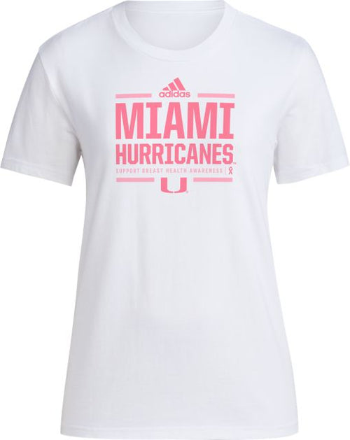 Miami Hurricanes Breast Health Awareness Women's Short Sleeve T-Shirt