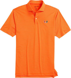 BEAU STRIPE POLO W/ORANG/SM/.