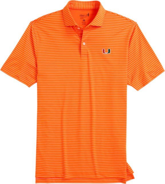 BEAU STRIPE POLO W/ORANG/SM/.