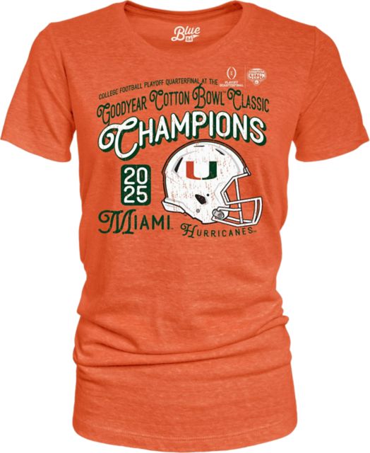 Miami Hurricanes Football 2025 Cotton Bowl Champions Women's Short Sleeve T-Shirt