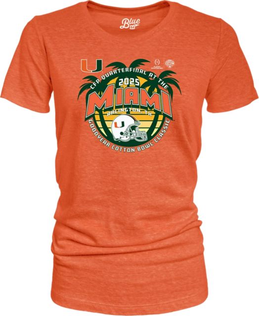 Miami Hurricanes Football 2025 Cotton Bowl Bound Women's Short Sleeve T-Shirt