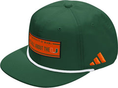 Miami Hurricanes Locker Room Rope Adjustable Cap
