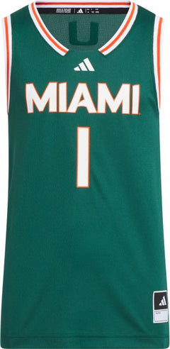 Miami Hurricanes Basketball #1 Replica Jersey