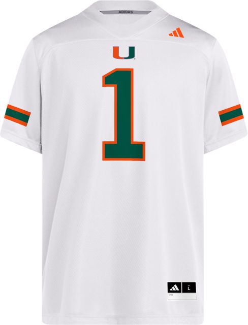 Miami Hurricanes Football #1 Replica Jersey