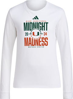 Miami Hurricanes Basketball Midnight Madness 2024 Women's Long Sleeve T-Shirt